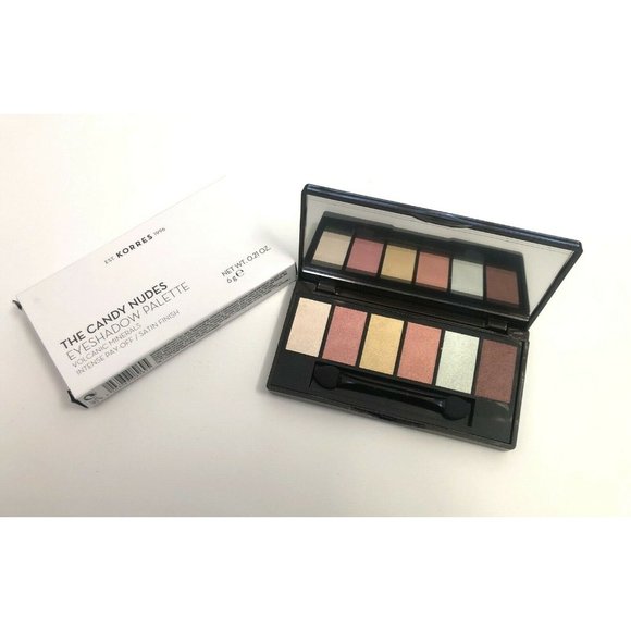 NEW KORRES Volcanic Minerals Candy Nudes Eyeshadow Palette Satin Shimmer - Picture 3 of 3